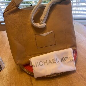 Michael Kors Tan Leather Handbag